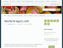Tablet Screenshot of momsplans.com